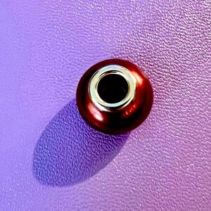 Bronze and Silver spacer Bead Charm NWT